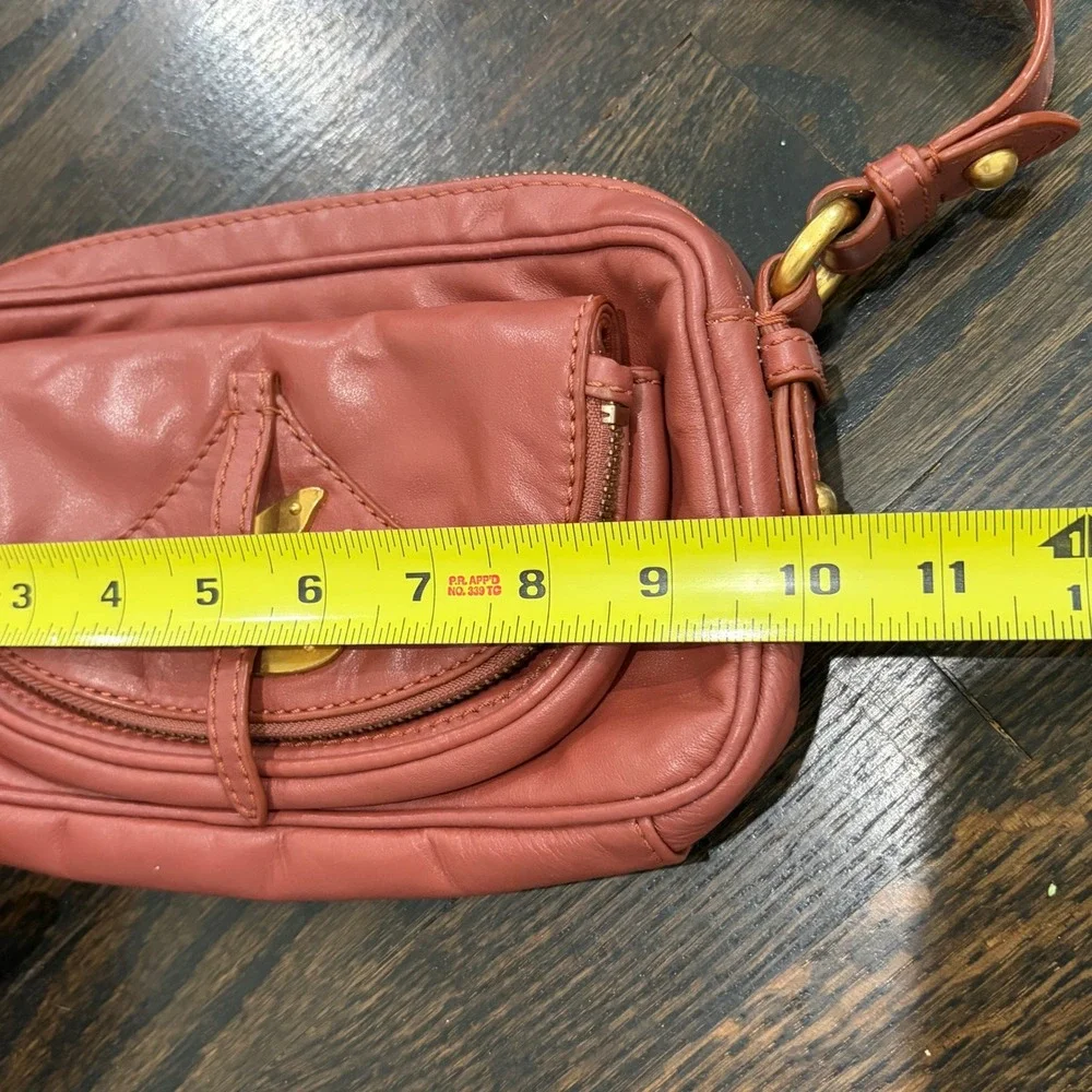 Marc by Marc Jacobs Petal to the Metal Ava Crossbody Bag Women Pink Leather Bird